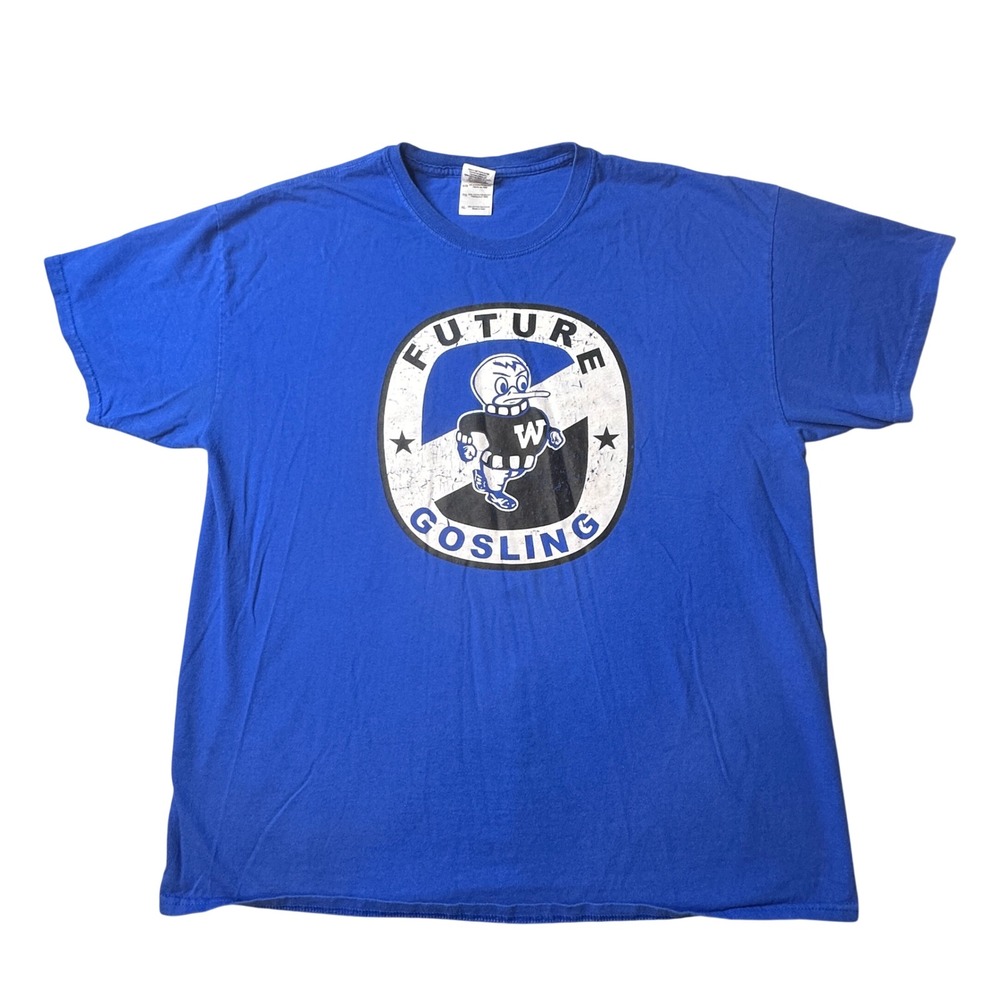 Gildan T-Shirt Mens XL Ultra Cotton Blue Future Gosling Graphic Tee